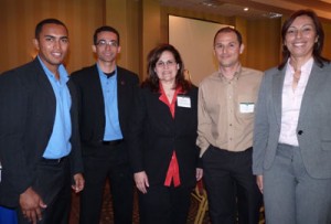 DOE Fellows(William Mendez, Mario Vargas, Elsa Cabrejo and Jose Vasquez) with Dr Ines Triay
