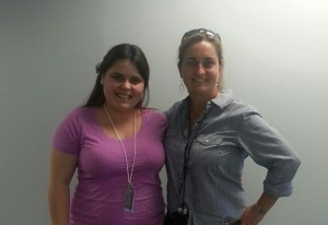 DOE Fellow Gabriela Vazquez (left) with Associate Deputy Assistant Secretary of the Office of Waste Management (EM-30) 