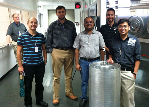 DOE Fellow Jaime Mudrich with Dr. Joshi at the High Flux Isotope Reactor 