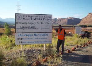 DOE Fellow Alex Henao at the U.S. Department of Energy Moab Site in Utah 