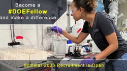 DOE Fellow Summer 2023 Recruitment – Open